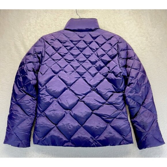 GUESS Quilted Down Puffer Jacket Womens Small Purple Coat Winter Mountains - Picture 8 of 9